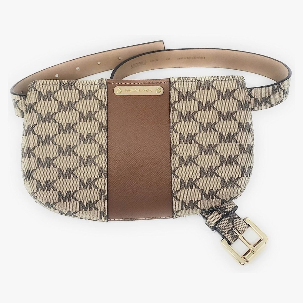 MICHAEL KORS LOGO brown/AcornWomans Belt Bag.Great Fall Colors.Gold Hardware.NWT